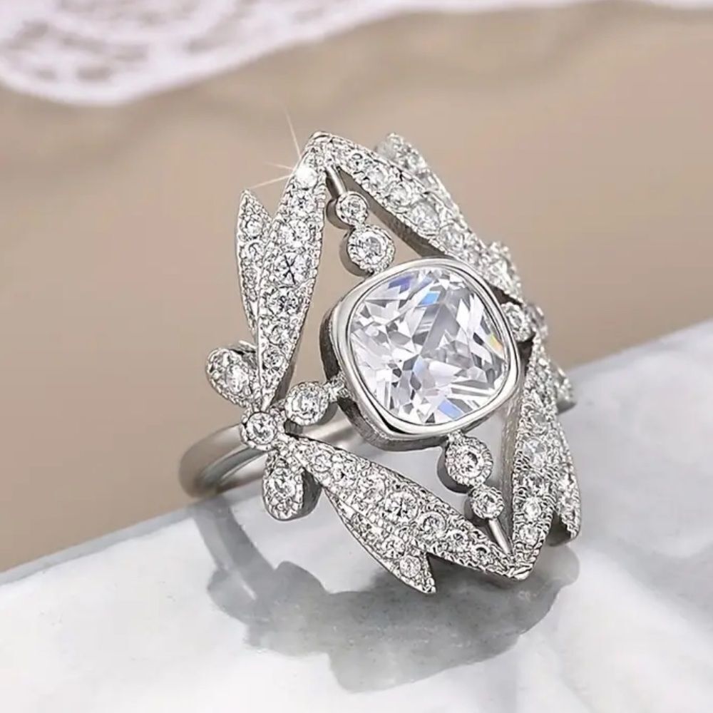 Bohemian silver ring N115